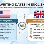 American vs British English date format comparison